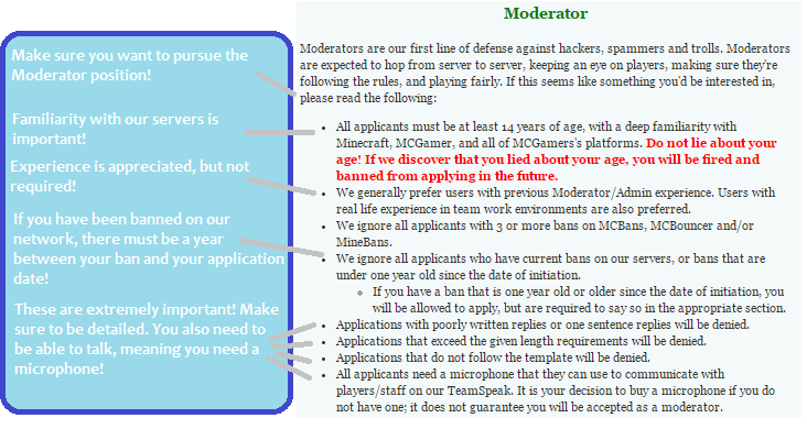 Guide How To Write An Amazing Moderator Application Mcgamer Network